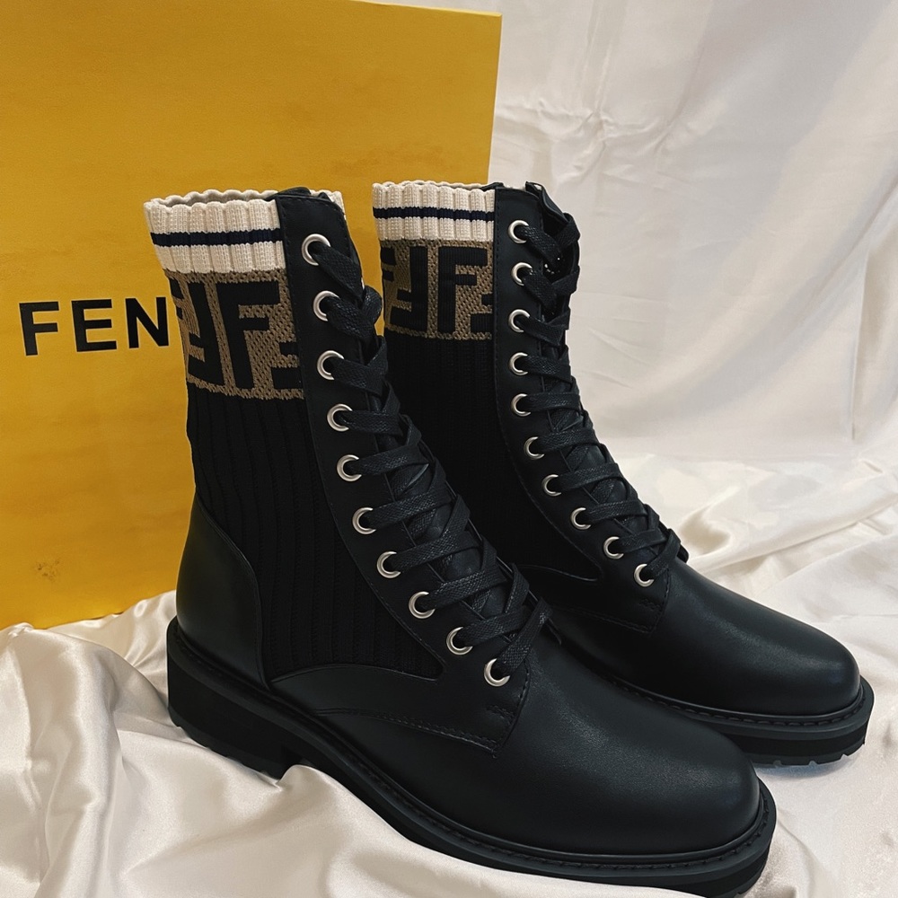 Fendi combat boots